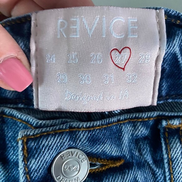 REVICE Button Fly Rigid Denim Straight Leg Jean 27 - Picture 4 of 8